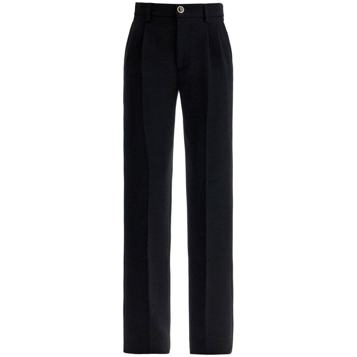 High-Waisted Wool Tailored Trousers.