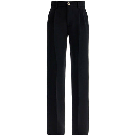 High-Waisted Wool Tailored Trousers.