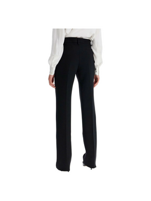 High-Waisted Wool Tailored Trousers.