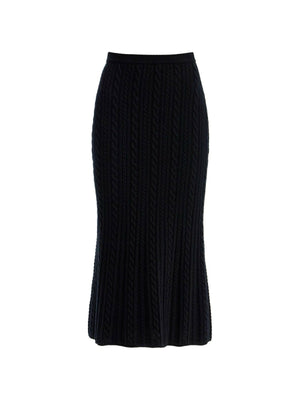 Knitted Wool Midi Skirt.