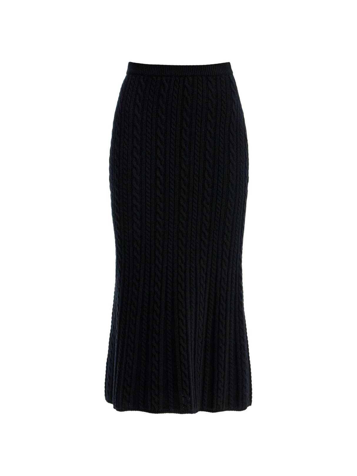 Knitted Wool Midi Skirt.