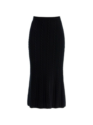 Knitted Wool Midi Skirt.