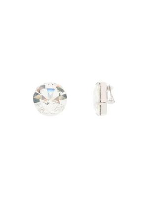 Large Crystal Clip On Earrings ALESSANDRA RICH JOHN JULIA.