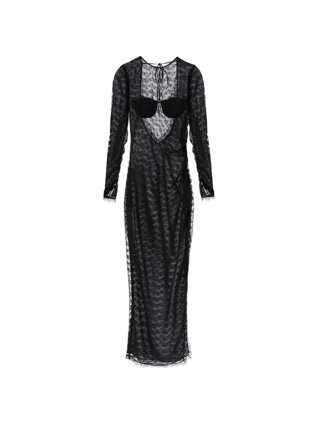 ALESSANDRA RICH-Long Lace Gown -JOHN JULIA.