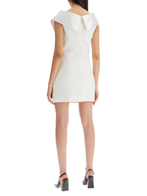 Mini Cady Dress with Collar-Alessandra Rich-JOHN JULIA