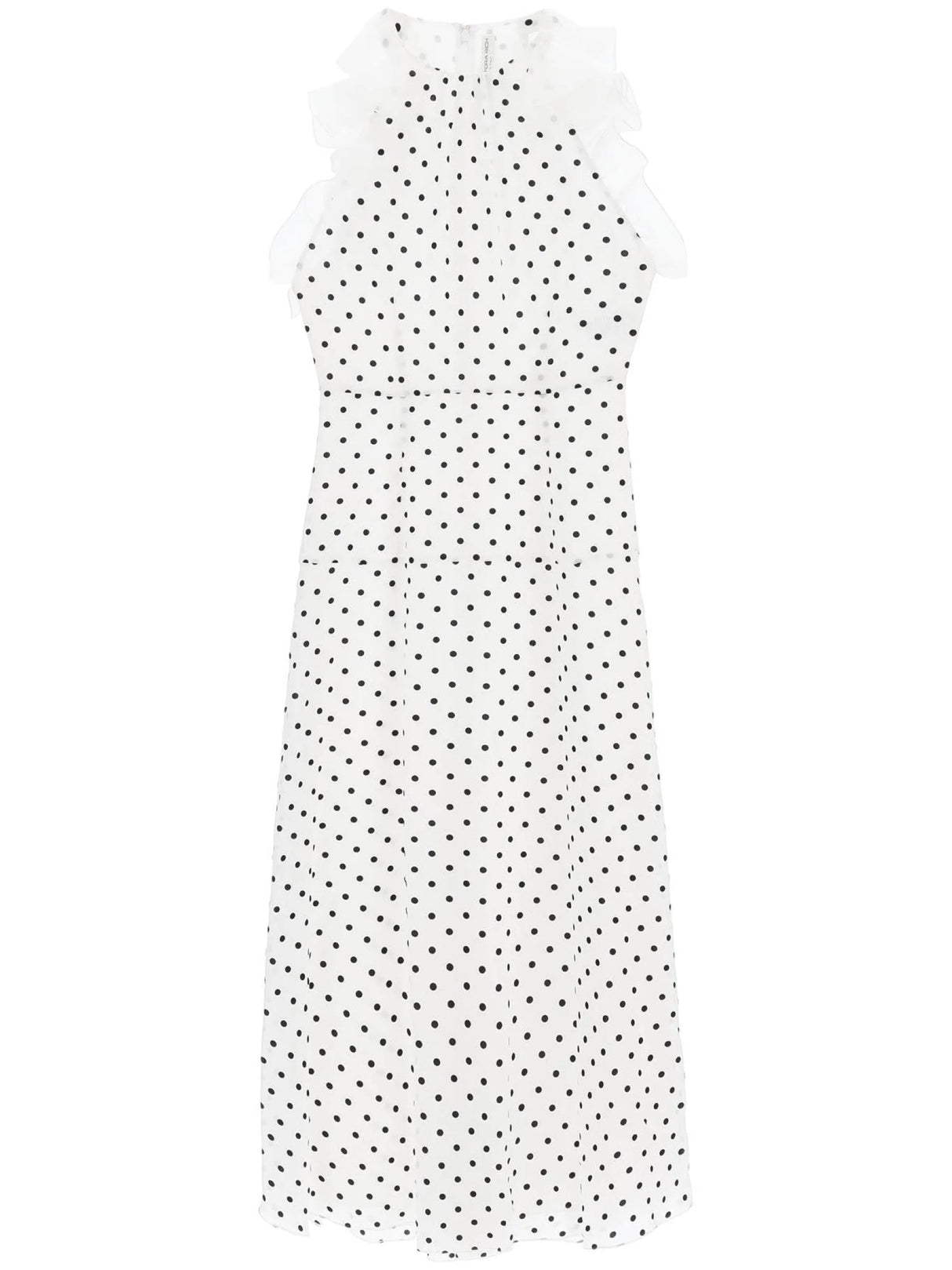 Sleeveless Maxi Dress In Polka