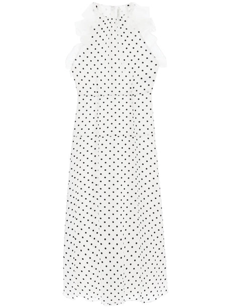 Sleeveless Maxi Dress In Polka