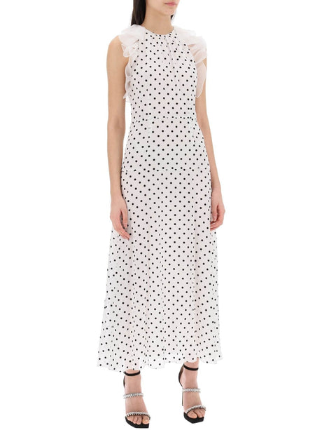 Sleeveless Maxi Dress In Polka