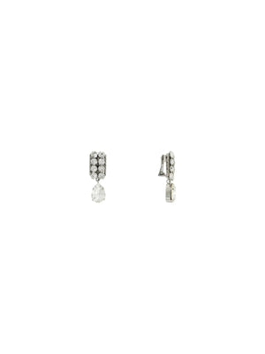 ALESSANDRA RICH-Small Crystal Pendant Earrings-JOHN JULIA