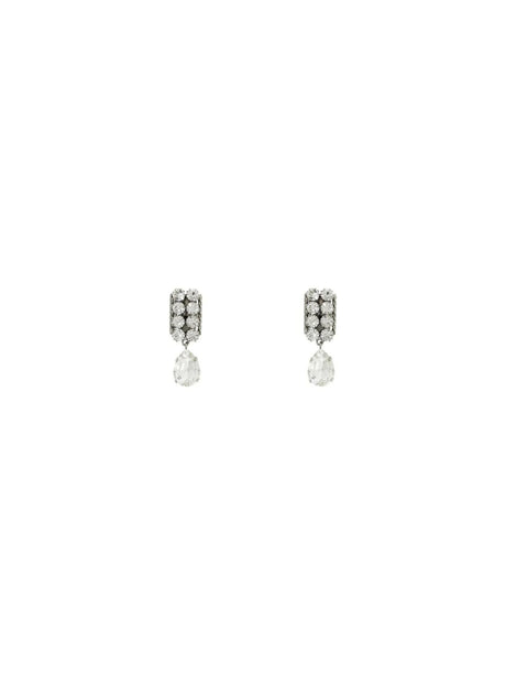 ALESSANDRA RICH-Small Crystal Pendant Earrings-JOHN JULIA