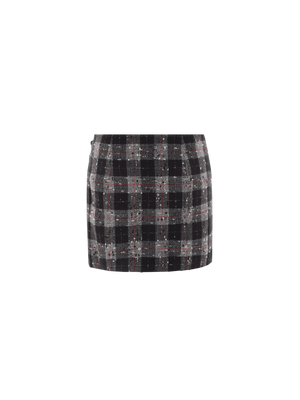 Wool and Lurex Miniskirt-ALESSANDRA RICH-JOHN JULIA