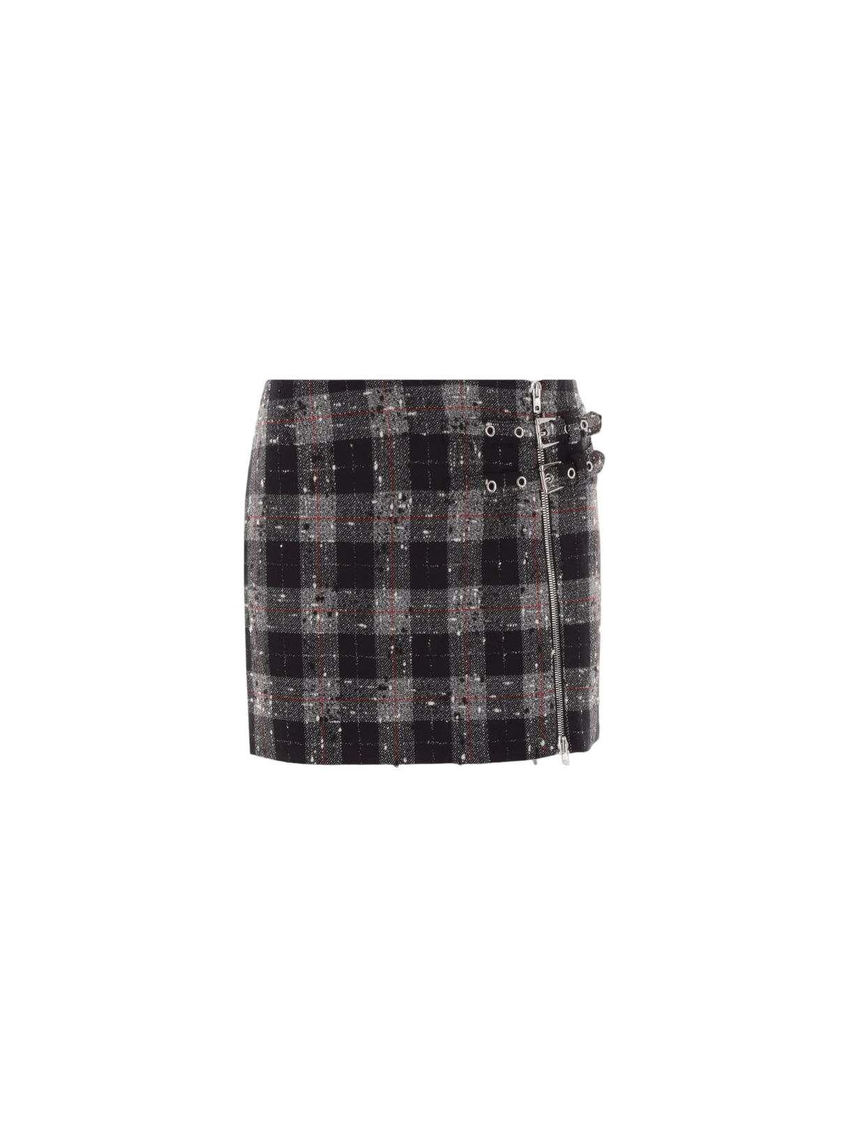 Wool and Lurex Miniskirt-ALESSANDRA RICH-JOHN JULIA