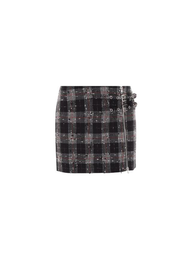 Wool and Lurex Miniskirt-ALESSANDRA RICH-JOHN JULIA