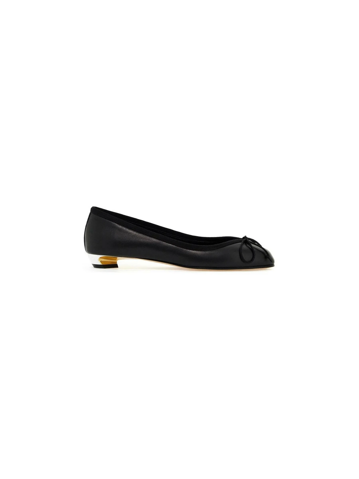 Armadillo Nappa Leather Ballerina Flats.