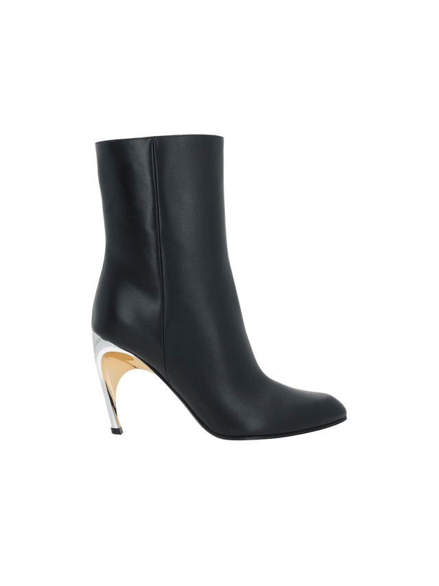 Armadillo Smooth Leather Ankle Boots-ALEXANDER MCQUEEN-JOHN JULIA