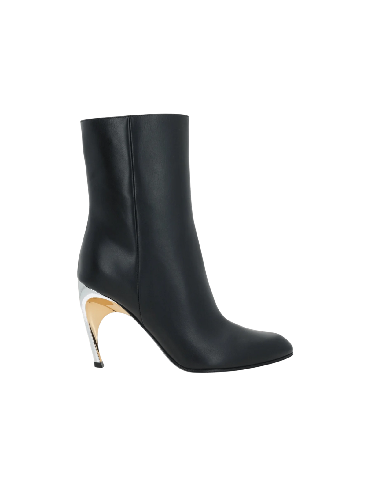 Armadillo Smooth Leather Ankle Boots-ALEXANDER MCQUEEN-JOHN JULIA