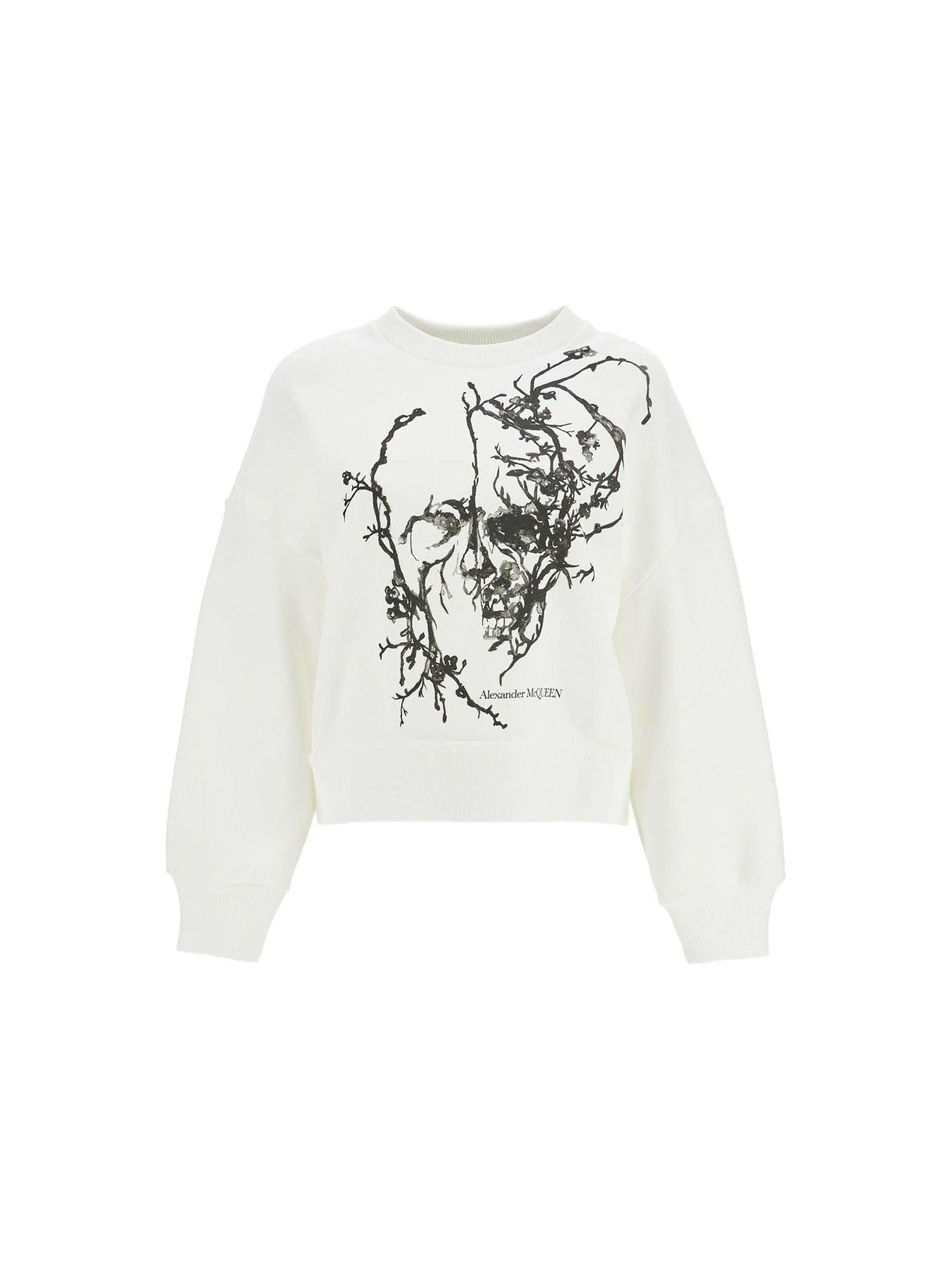 Blossom Skull Cotton Sweatshirt.