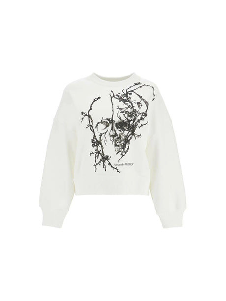 Blossom Skull Cotton Sweatshirt.