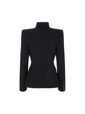 Cavalry Twill Spliced Jacket-ALEXANDER MCQUEEN-JOHN JULIA