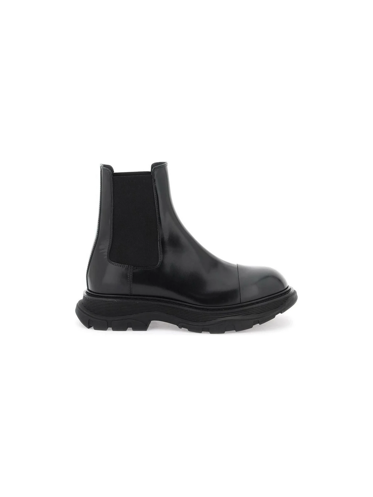 Chelsea Tread Brushed Leather Ankle ALEXANDER MCQUEEN JOHN JULIA.