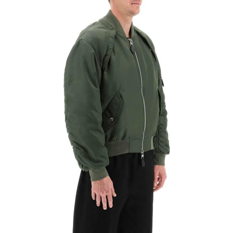 Convertible Bomber Jacket In Nylon Satin ALEXANDER MCQUEEN JOHN JULIA.