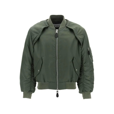 Convertible Bomber Jacket In Nylon Satin ALEXANDER MCQUEEN JOHN JULIA.