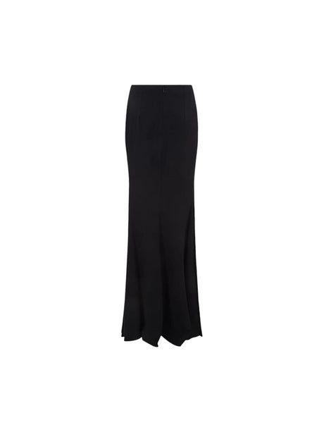 Crepe Mermaid Long Skirt-ALEXANDER MCQUEEN-JOHN JULIA