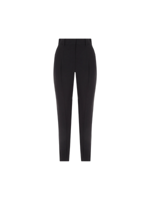 Slim-Fit Crepe Pants-Alexander McQueen-JOHN JULIA