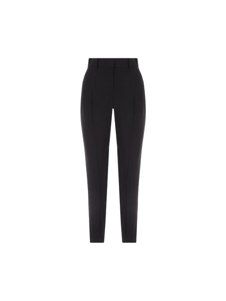 Slim-Fit Crepe Pants-Alexander McQueen-JOHN JULIA