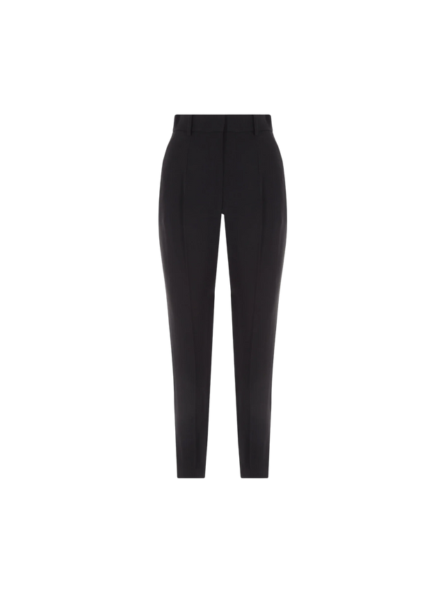 Slim-Fit Crepe Pants-Alexander McQueen-JOHN JULIA