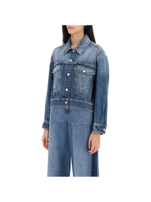 Denim Cocoon Jacket ALEXANDER MCQUEEN JOHN JULIA.