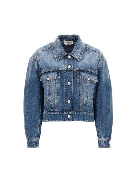 Denim Cocoon Jacket ALEXANDER MCQUEEN JOHN JULIA.