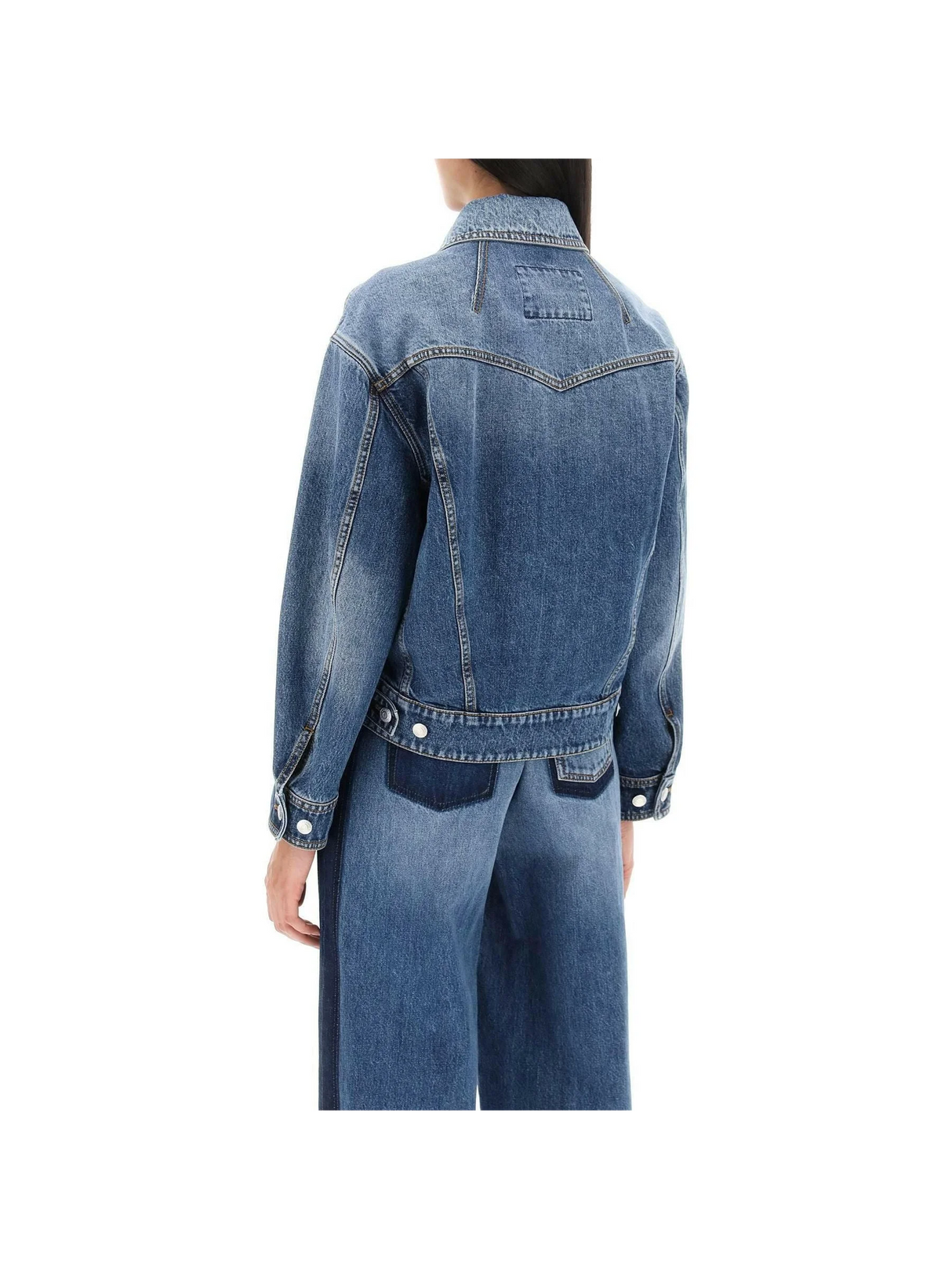 Denim Cocoon Jacket ALEXANDER MCQUEEN JOHN JULIA.