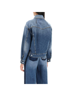 Denim Cocoon Jacket ALEXANDER MCQUEEN JOHN JULIA.