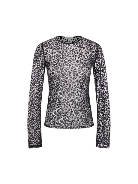 Devoré Jersey Long-sleeved Top-ALEXANDER MCQUEEN-JOHN JULIA