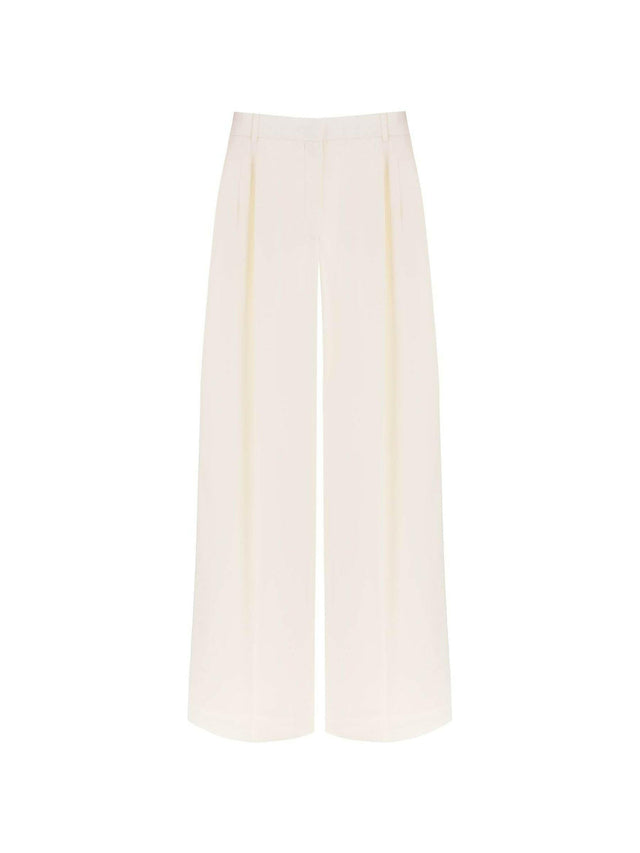 Double Pleated Palazzo Pants With.