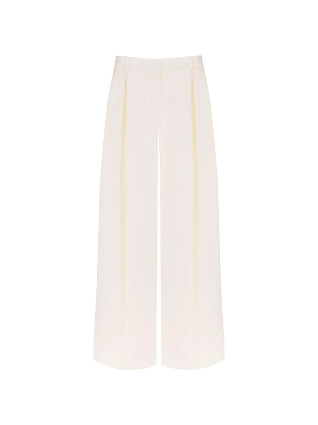 Double Pleated Palazzo Pants With.