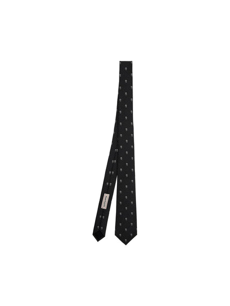 Embroidered Silk Skull Tie Set - OS - Men > Accessories > Ties and Bow ties