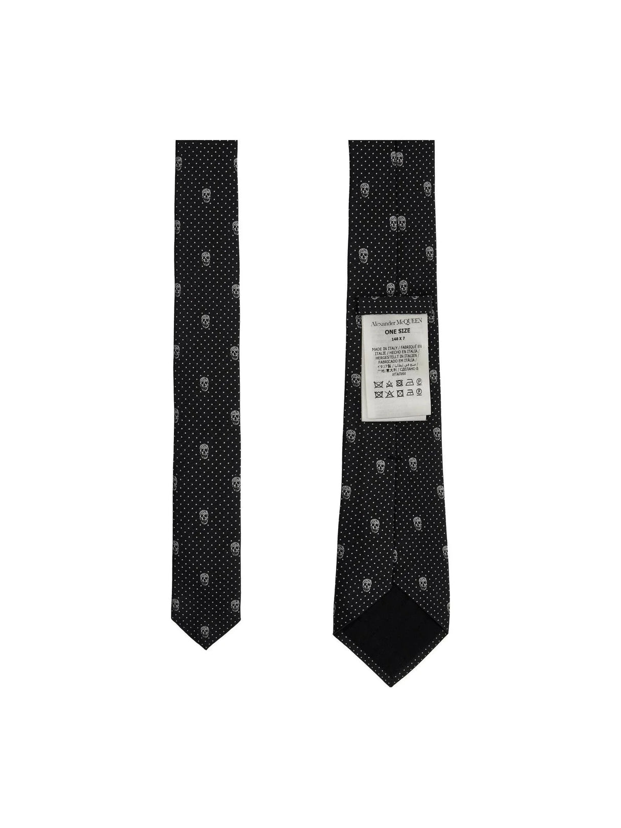 Embroidered Silk Skull Tie Set - OS - Men > Accessories > Ties and Bow ties