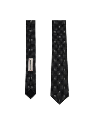 Embroidered Silk Skull Tie Set - OS - Men > Accessories > Ties and Bow ties