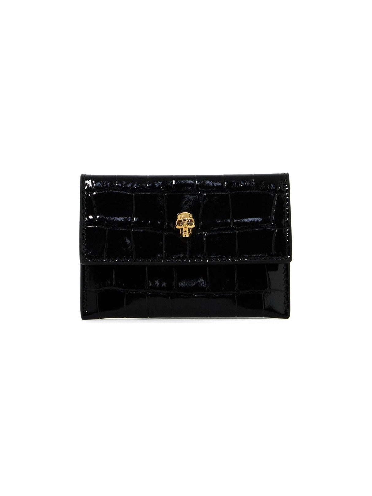 Envelope Skull Crocodile Card Holder