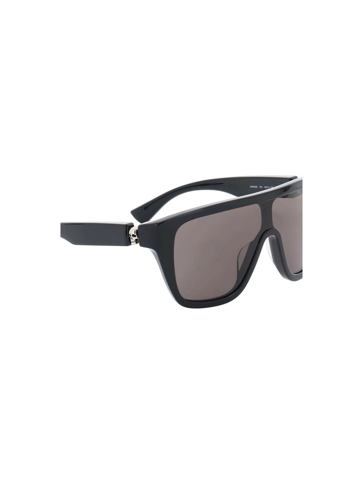 Floating Skull Mask Sunglasses in Black/Smoke ALEXANDER MCQUEEN JOHN JULIA.