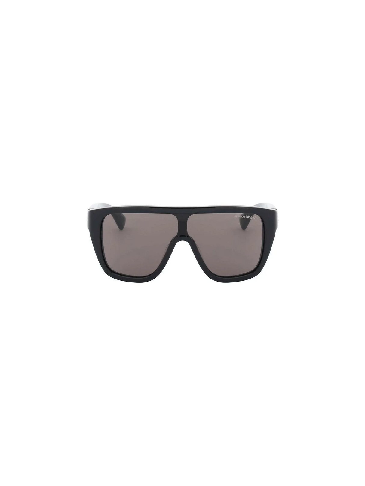 Floating Skull Mask Sunglasses in Black/Smoke ALEXANDER MCQUEEN JOHN JULIA.