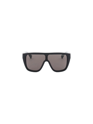 Floating Skull Mask Sunglasses in Black/Smoke ALEXANDER MCQUEEN JOHN JULIA.