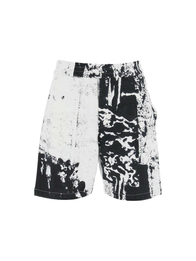 ALEXANDER MCQUEEN-Fold Print Sweat Shorts-JOHN JULIA