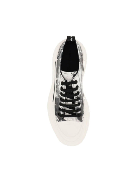 ALEXANDER MCQUEEN-Fold Print Tread Slick Sneakers-JOHN JULIA