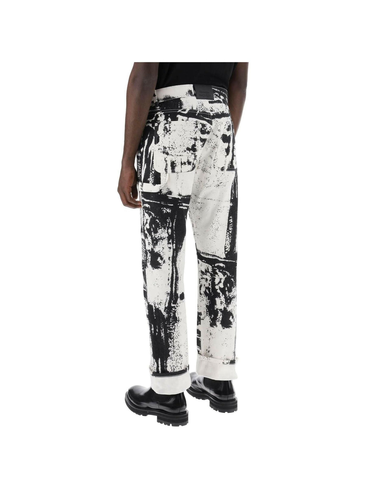 Fold Print Workwear Jeans ALEXANDER MCQUEEN JOHN JULIA.