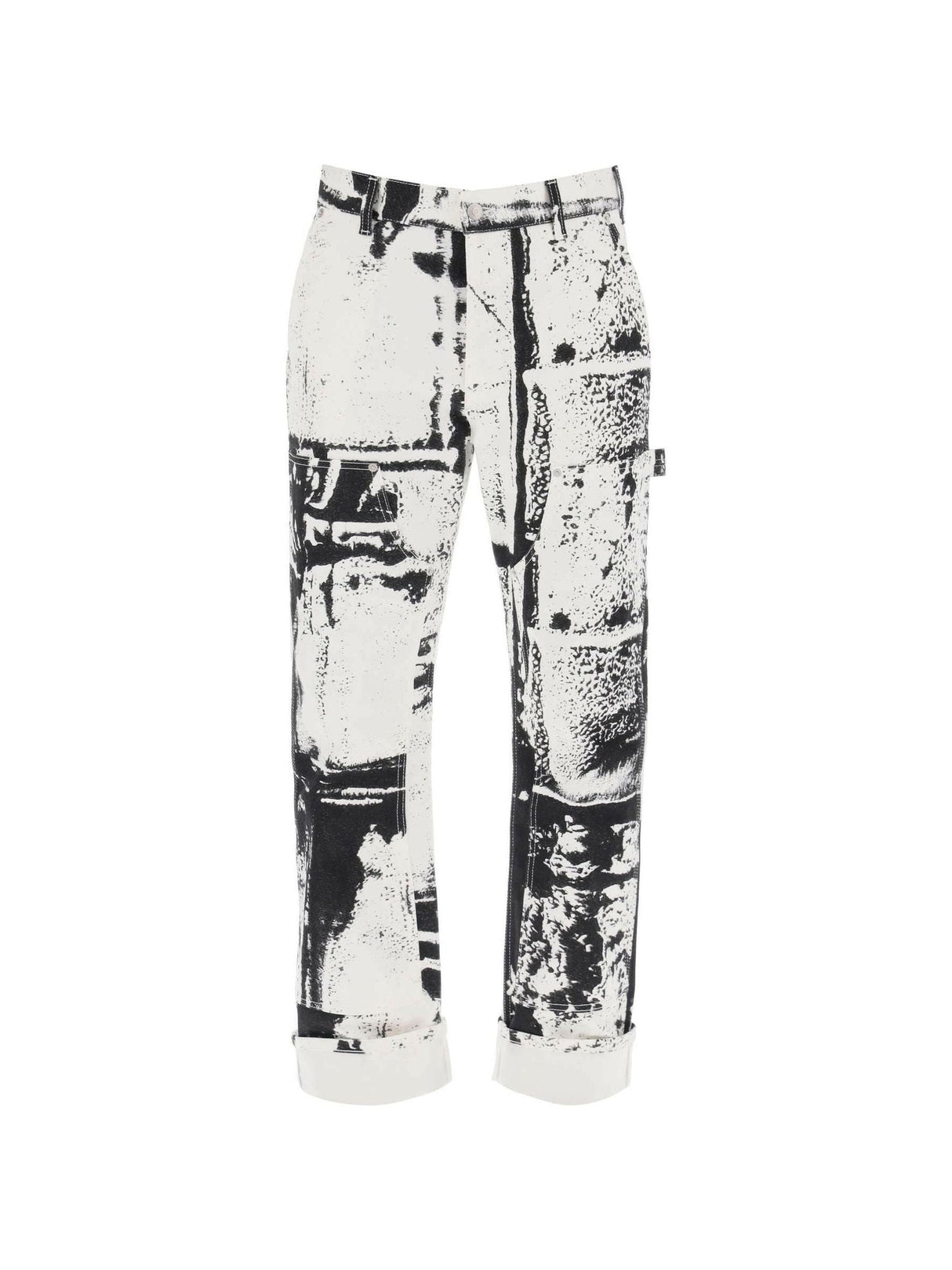 Fold Print Workwear Jeans ALEXANDER MCQUEEN JOHN JULIA.