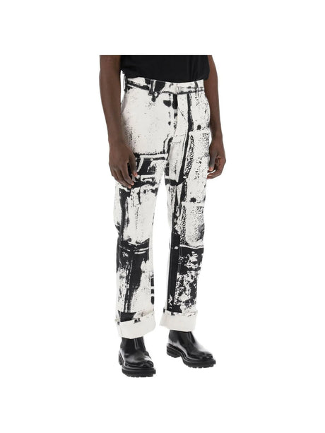 Fold Print Workwear Jeans ALEXANDER MCQUEEN JOHN JULIA.