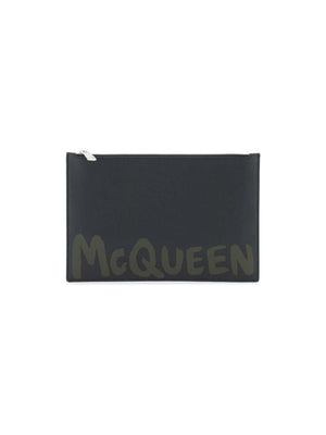 ALEXANDER MCQUEEN-Graffiti Flat Pouch-JOHN JULIA